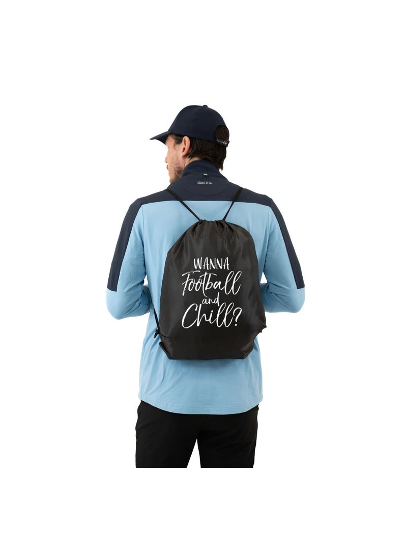 PRINTSHOP4ME Pack Of 3 Drawstring Bags With Football Design-Durable Sports Backpack For Adults,Great For Gym,Travel And Everyday Use,Lightweight With Football Print For Everyday Use - Image 5