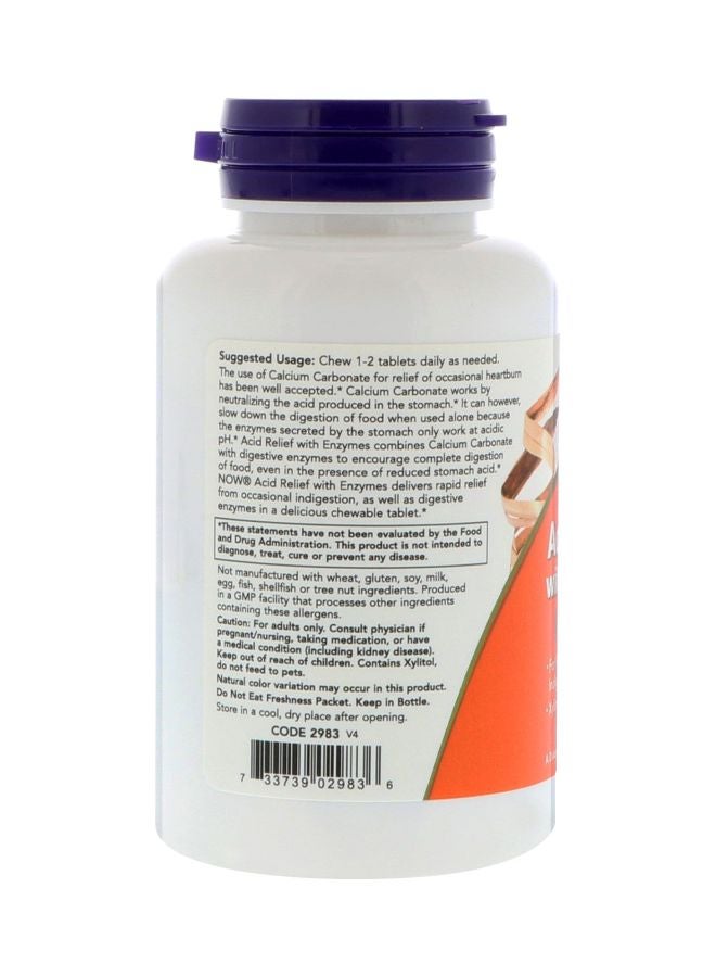 Now Foods Acid Relief With Enzymes - 60 Chewables - Image 3