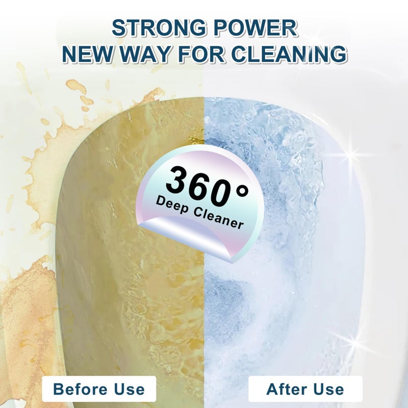 YINGMORE Pumice Stone Toilet Bowl Cleaner,16.7Inch Toilet Pumice Stone with Handle Cleans Hard Water Ring Calcium Buildup&Stains for Toilet Bath Kitchen Household Cleaning (Grey) - Image 3