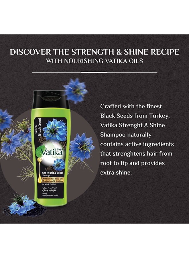 Vatika Naturals Pack Of 2 Turkish Blackseed Strength And Shine Shampoo  400Ml  - Image 4