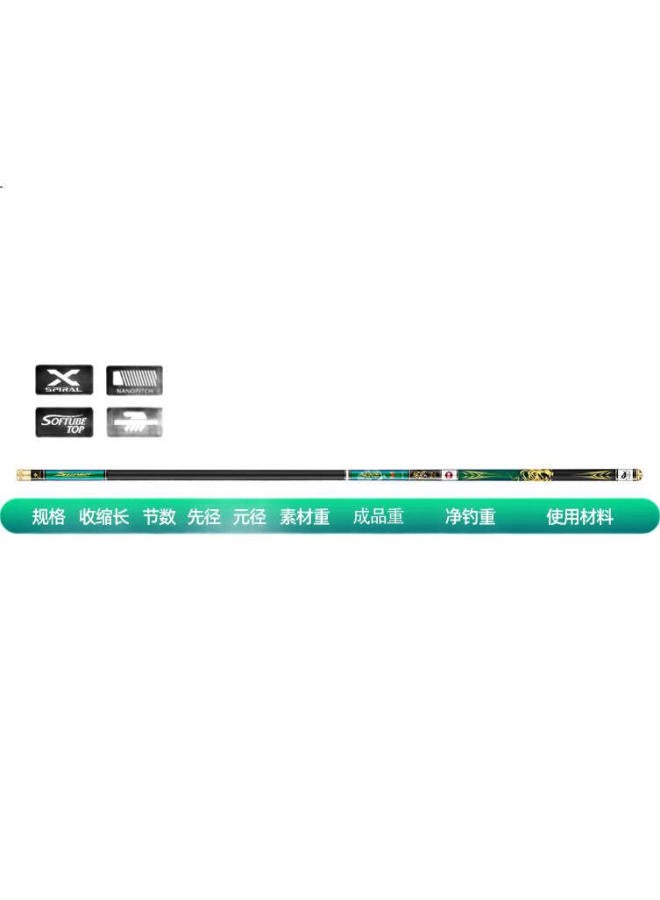 Gw Guangwei Fishing Rod Xuance Jijing Version 8.1, Ultra-light And Hard, 28 Sections, High Carbon Fiber, Carp Fishing Rod, Black Pit Rod - Image 1