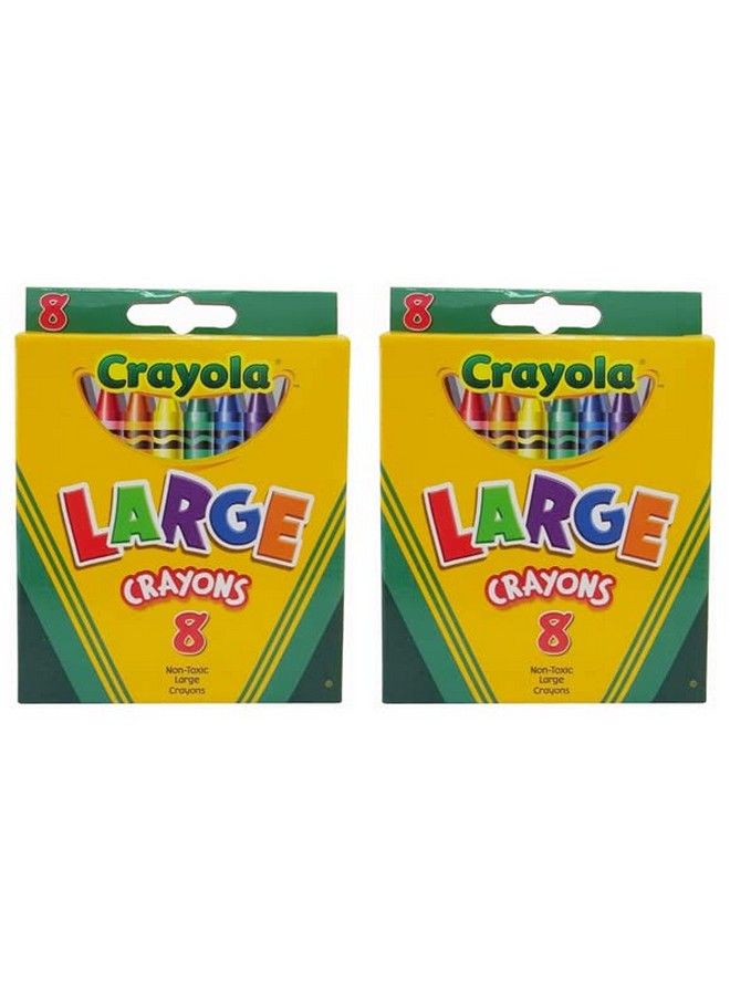 Crayola Large Crayons Tuck Box 8 Count 2 Packs - Image 2