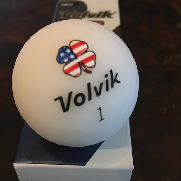 Golfdotz - USGA Rule Conforming Golf Ball Markers, Golf Ball Stickers for Marking Balls, No More Smearing from Stamps, Gifts for Golfers, Dads, and Retirees, (USA Lucky Clover; 32-Count) - Image 4