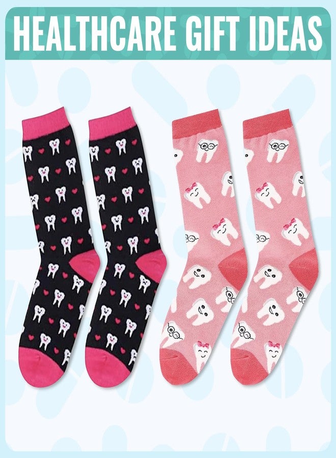 Happy Pop HAPPYPOP Dentist Gifts for Women - Dentist Dental Socks for Women Tooth Teeth Socks, Dental Student Gifts Tooth Teeth Gift Hygiene Gift - Image 4