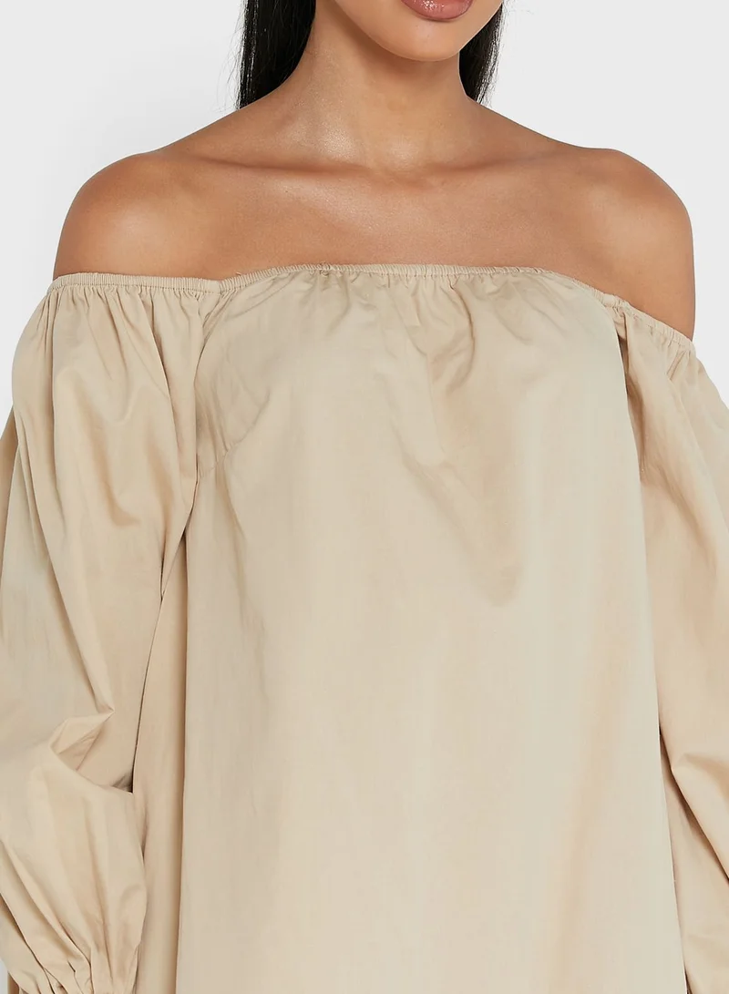 PUBLIC DESIRE Off-Shoulder A-Line Dress
