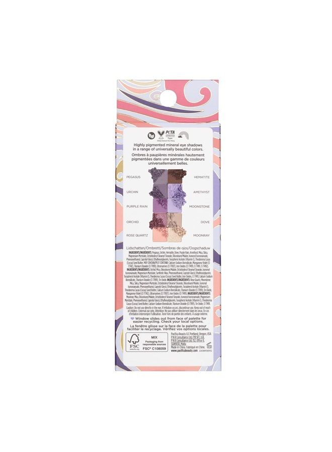 Pacifica جمال، لوحة ظلال العيون المعدنية بالأرجواني، 10 درجات أرجوانية قابلة للاستخدام، غير لامعة، لامعة، معدنية، مكياج العيون، تدوم طويلاً وسهلة الدمج، مدعمة بزبدة الكاكاو، نباتية، خالية من القسوة - Image 3