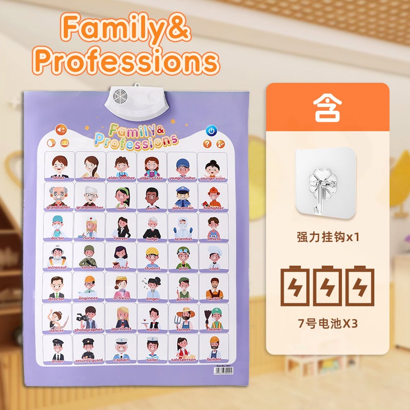 Children's Audio Flip Chart Reading Literacy English Learning Machine - Fun Interactive Educational Toy