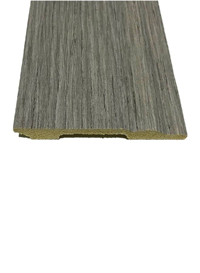 Stepclick Interior Flooring Decoration Wooden Ps Skirting Grey 1 x 9 x 292 cm JC713-B-73461 