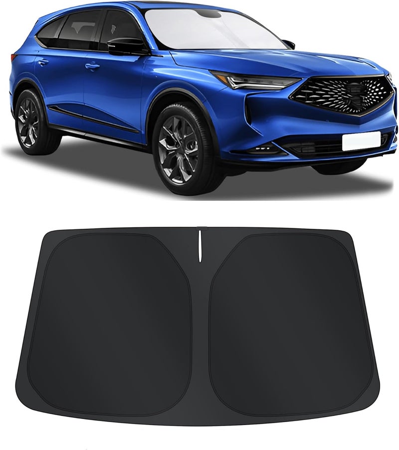 TINGLU Sun Shade for Acura MDX 2014-2020 Accessories Windshield Sun Shade Window Shade UV Rays Protection Sun Visor Cover with Steering Wheel Sunshade Storage Bag All-round applied quality - Image 1