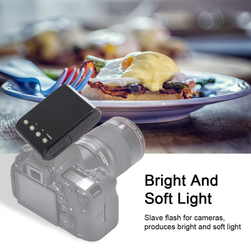 Pomya Mini Flashlight, Portable Digital On-Camera Flash Speedlite, Hot Shoe Mount Flashlight for DSLR Cameras - Image 2