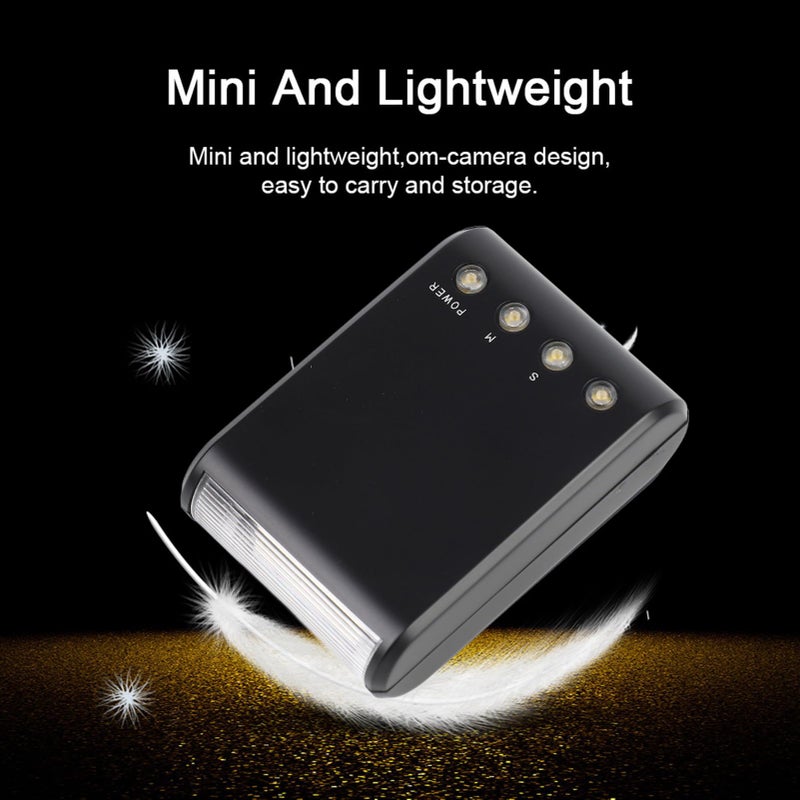 Pomya Mini Flashlight, Portable Digital On-Camera Flash Speedlite, Hot Shoe Mount Flashlight for DSLR Cameras - Image 3