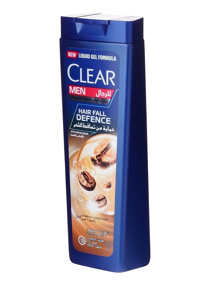 Clear Antidandruff Shampoo Hair Fall Defense With Coffee Beans For Men-600Ml - Image 3