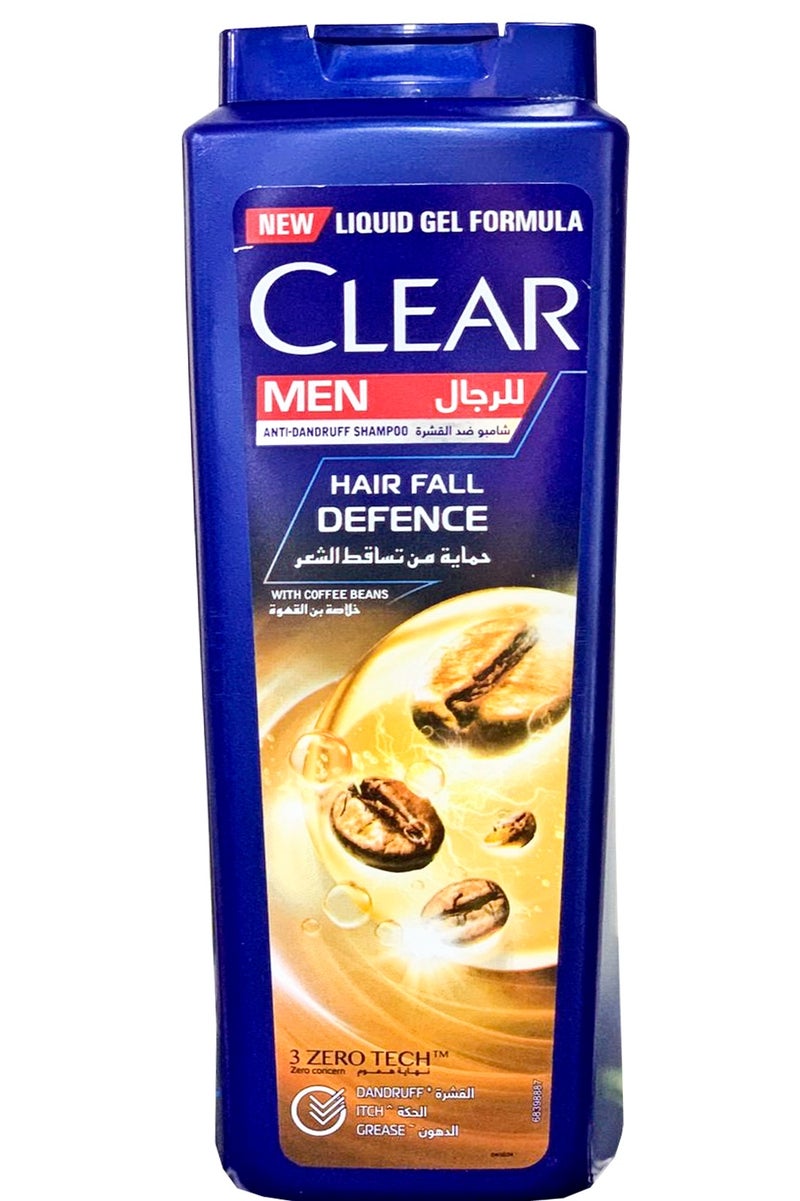 Clear Antidandruff Shampoo Hair Fall Defense With Coffee Beans For Men-600Ml - Image 2