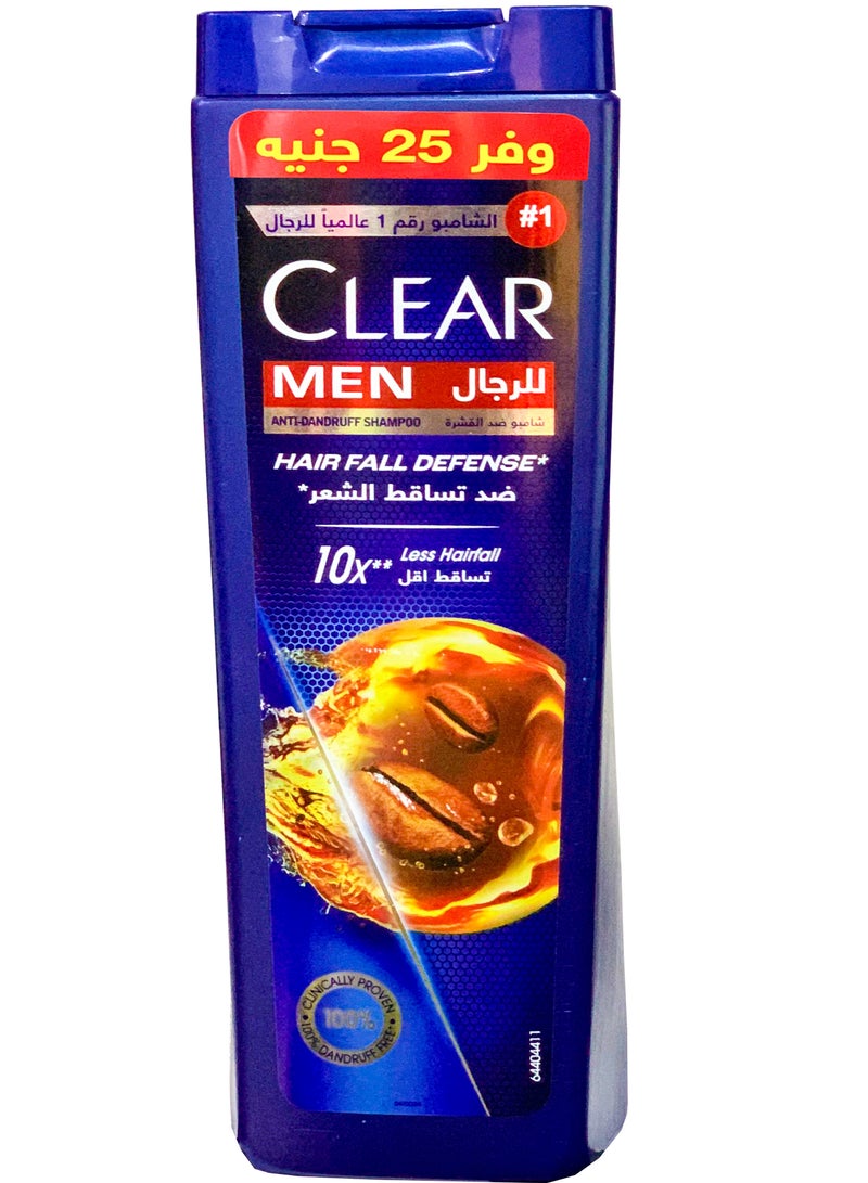 Clear Antidandruff Shampoo Hair Fall Defense With Coffee Beans For Men-600Ml - Image 1