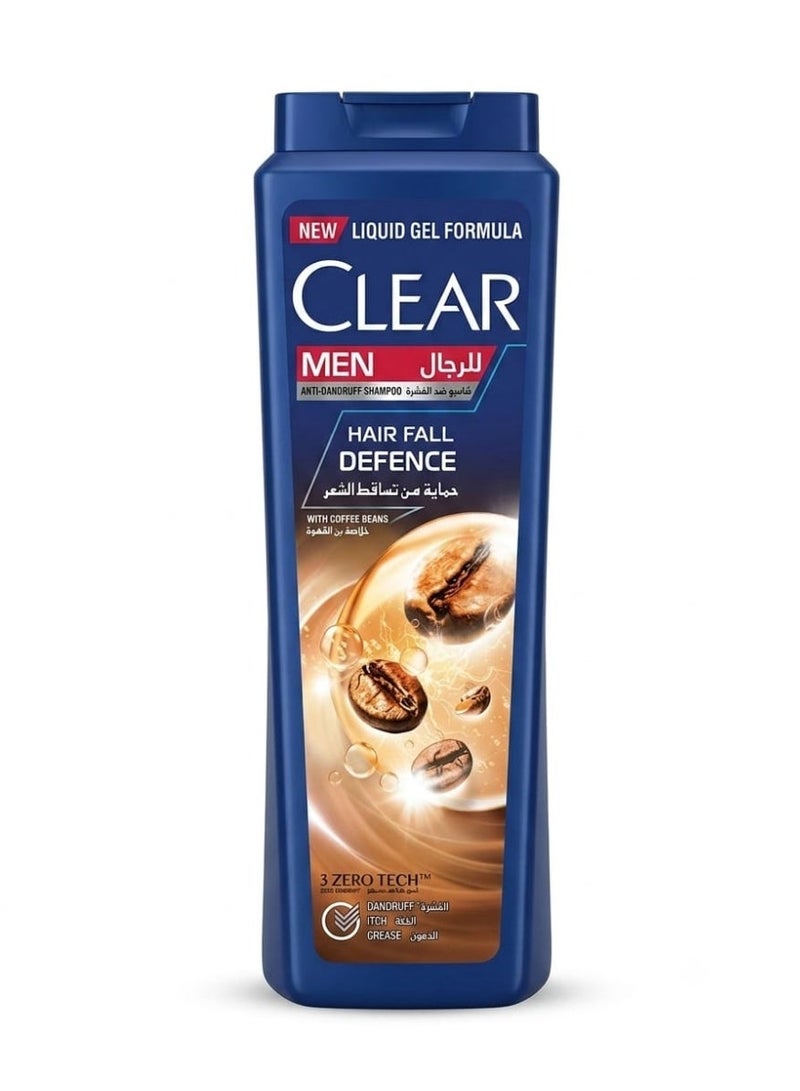 Clear Antidandruff Shampoo Hair Fall Defense With Coffee Beans For Men-600Ml - Image 1