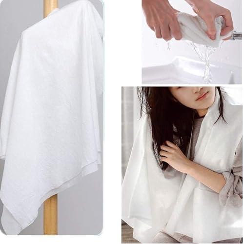 KUDIZE Disposable 70 GSM Non Woven Water Absorbent Face and Body Towel (25 X 50 INCH) (63.5 X 125 CM) for Hospital, Hotel, Travelling, Spa, Massage, Makeup Removal, Beauty, Hair & Home Care 5 Pcs - Image 2