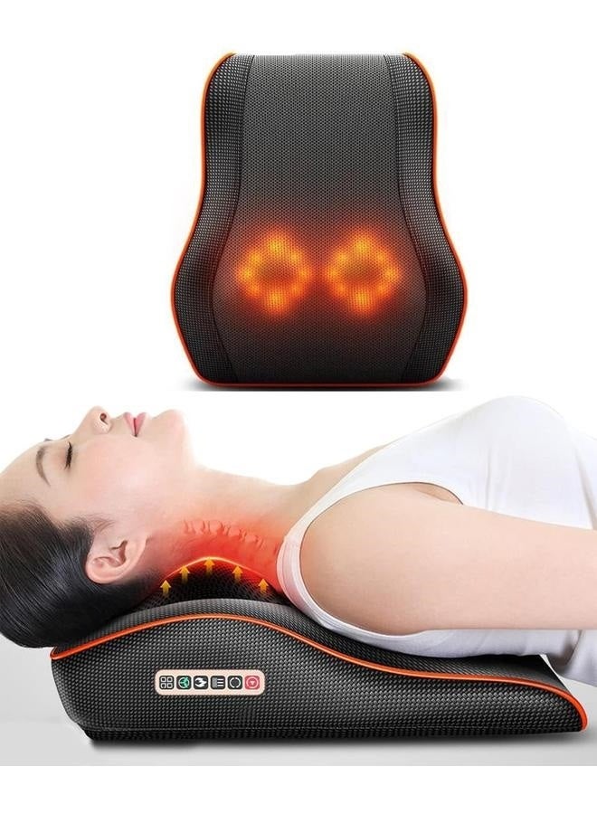 Loquat Shiatsu Back  Neck Massager Cervical Spine Pillow Massager Neck Massager Pillow Neck Waist Shoulder Lumbar Back Body For Muscle Pain Relief, Chairs and Cars Cushion - Image 2