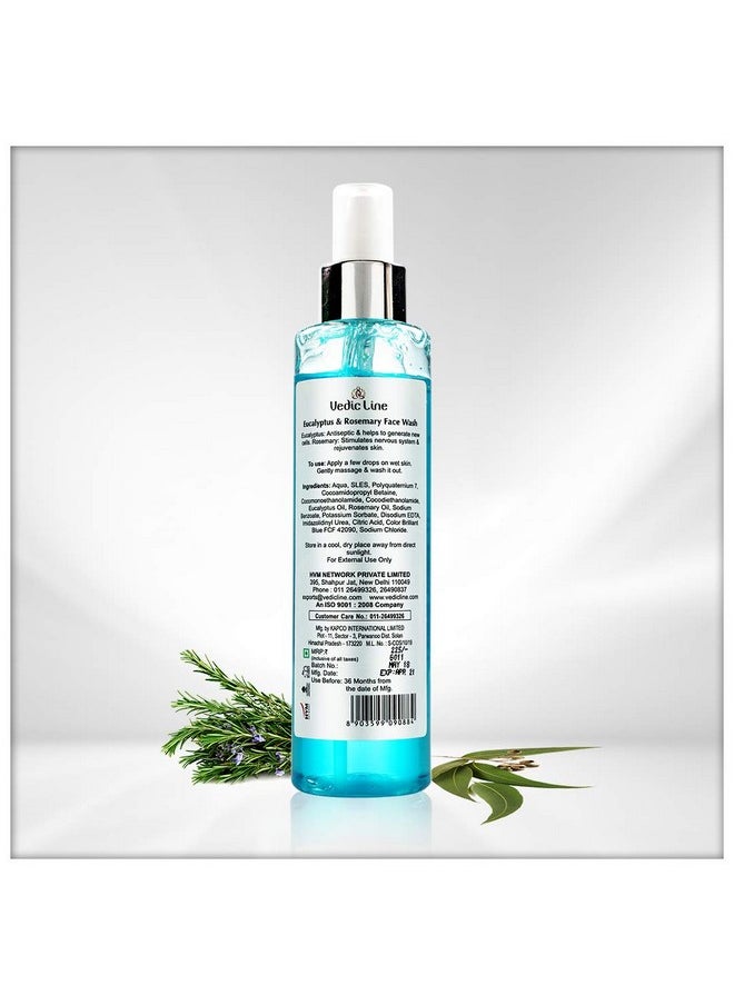 Vedic Line Vedicline Eucalyptus And Rosemary Face Wash Reduce Blemishes, Acne And Pimple For Clear & Refreshed Skin, 200Ml  - Image 3