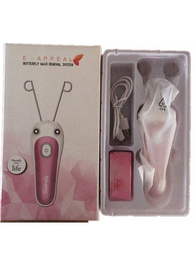 e-appeal Butterfly Hair Removal System. Thread Machine for Facial and Body Hair Removal with Rechargeable Battery  - Image 2