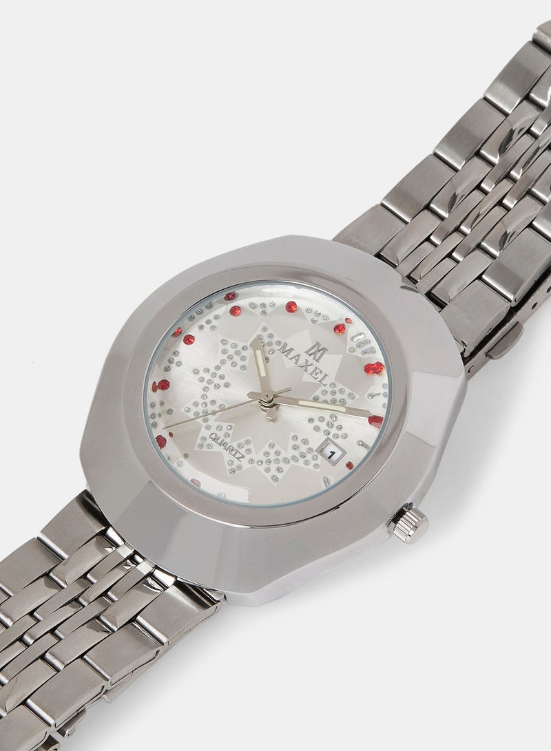 Maxel ساعة يد أنالوج مقاومة للماء للرجال ديستار MX565 - 38 مم - Image 3