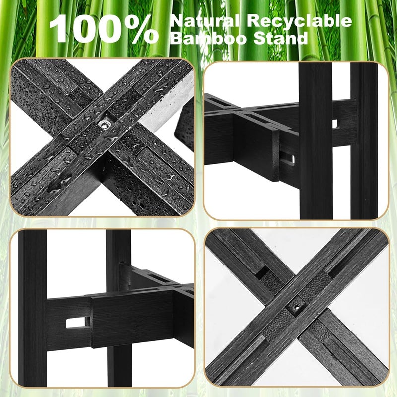 Rnined PlantsHome Fun plant stand Indoor & Outdoor Plant Shelf for Multiple Plants 3 Tiers Ladder Plant Holder Flower Pots Holder Stand for Patio Garden, Living Room, Corner Balcony,office and - Image 4