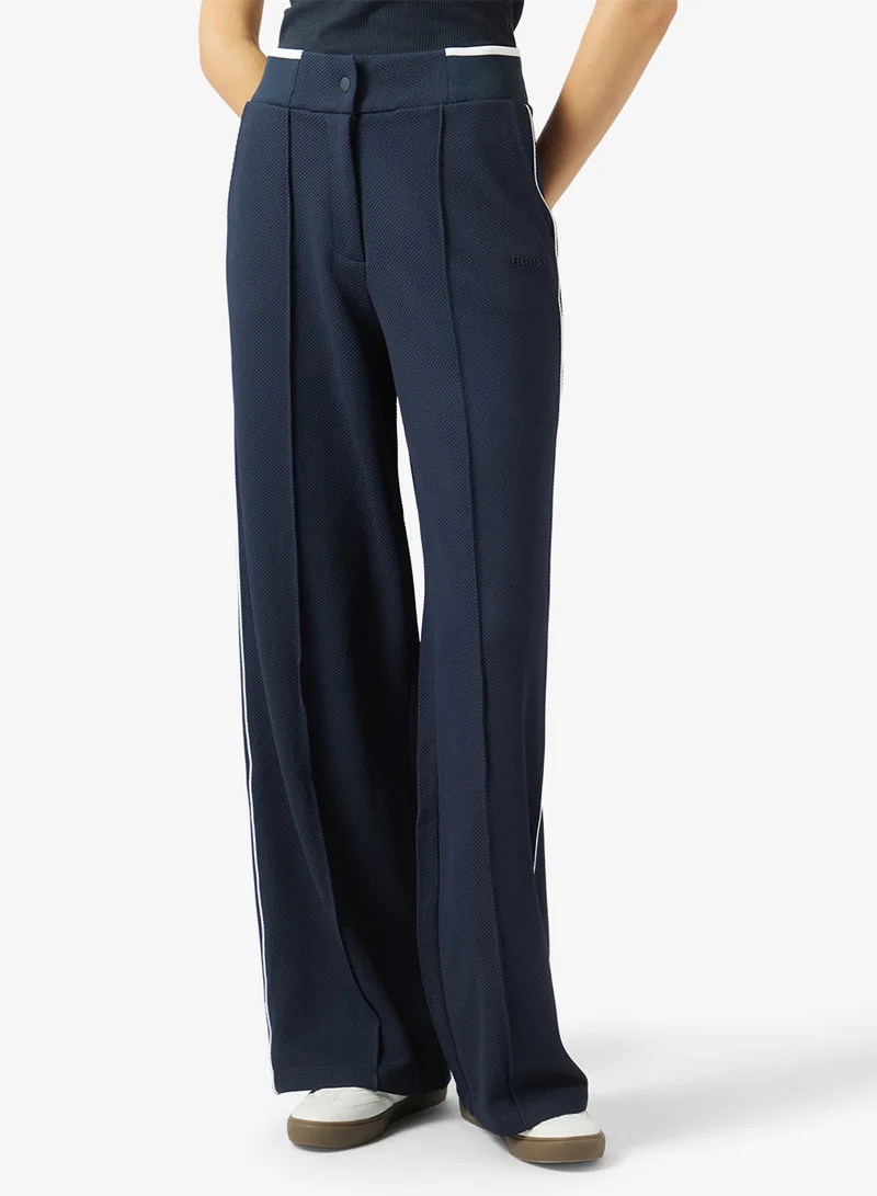 جس بنطلون بخصر مرتفع وقصة منتظمة