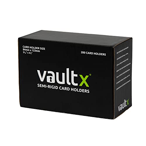 Vault X Semi-Rigid Trading Card Holders, Hard Sleeves for TCG and Sports Card Grading Submissions, Card Protectors (200 Pack) - Image 2