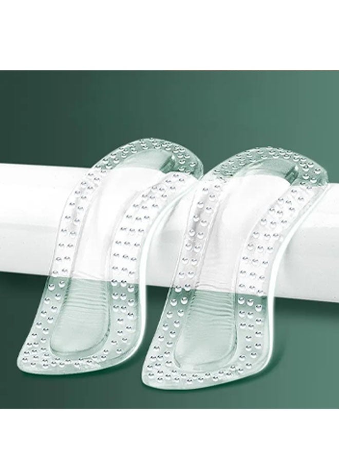 زوجان من مثبتات الكعب للأحذية الفضفاضة، وسائد حشو جل لتوفير ملاءمة محكمة، وسادات كعب للرجال والنساء، تمنع انزلاق الكعب والتقرحات، حشوات شفافة - Image 5