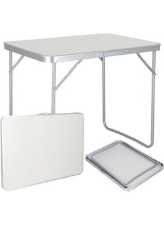 MOMENT Folding Picnic Table, 80 * 60Cm Aluminum Table, Portable Lightweight Table For Outdoor Camping, Hiking And Picnic Utility Folding Table For Outdoor Camping Dining Bbq Party  - Image 1