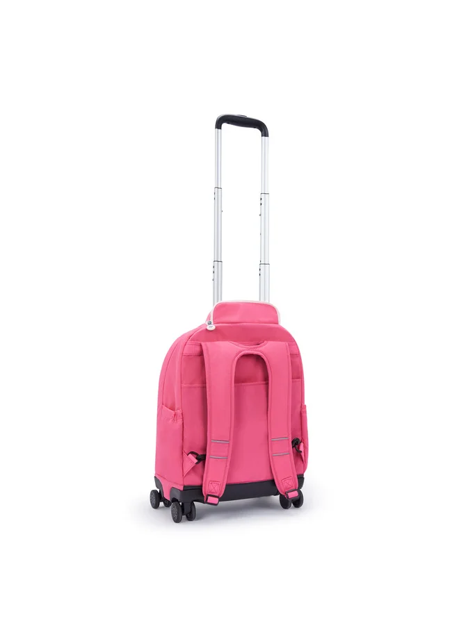 kipling New Zea Happy Pink C Large Wheeled Backpack