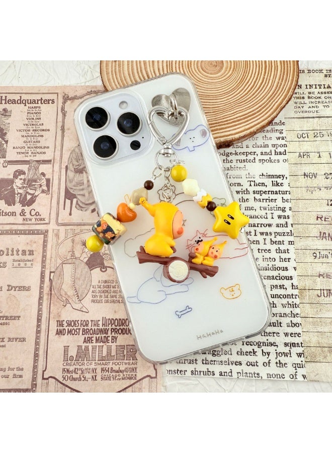 NIBEMINENT Phone Charm/ Chain Strap for Women Girls，Cute Cartoon Characters Cell Phone Case Lanyard Wrist Strap