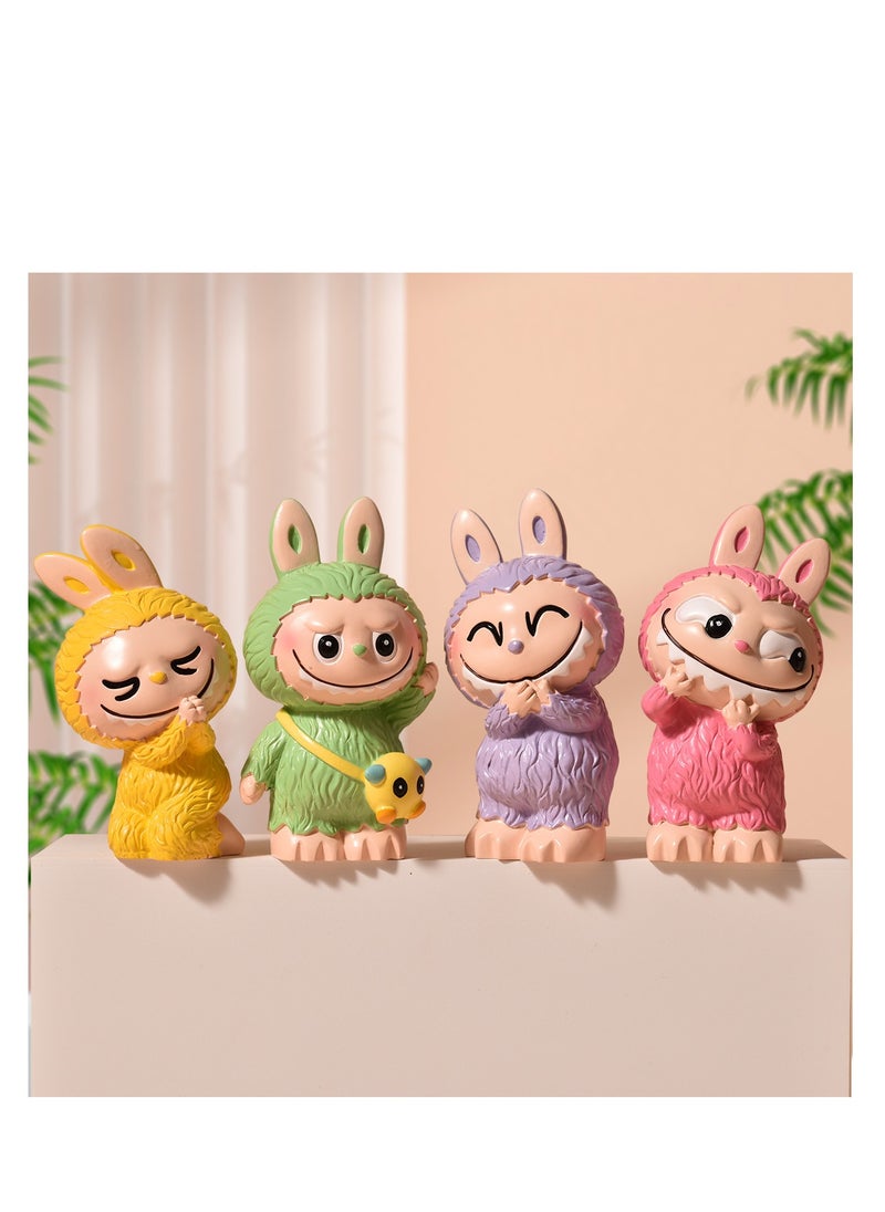 POP MART 9 pcs  POP MART THE MONSTERS labubu Figure Toys For Fans  Series Figures Model Birthday Cake Toppers  - Image 4