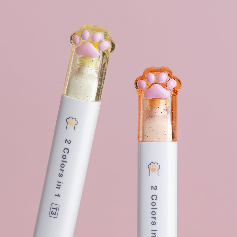 Tiangao Manufacturers Supply Cat'S Claw Highlighter Double 12 Color Morandi Retro Student Hand Account Marking Pen Suit - Image 4