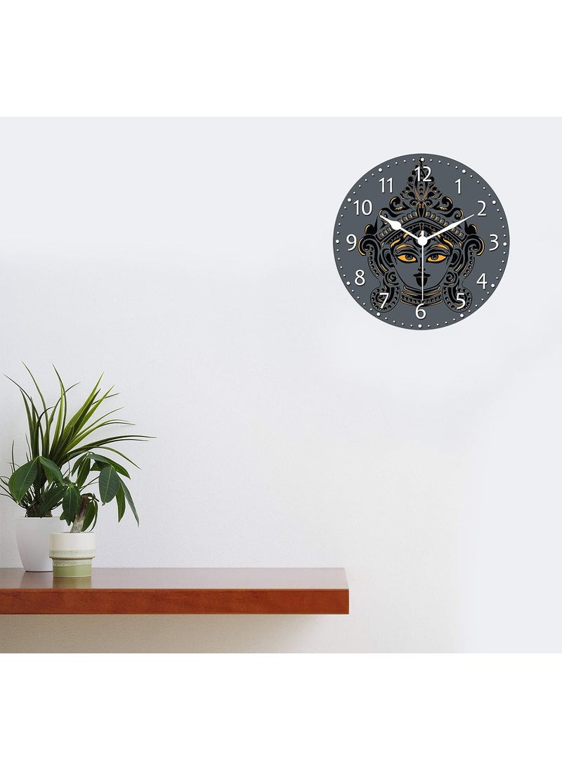 KARTIK KARTIK™ 11X11 Inches Digital Kali Maa Print Designer Wall Clock for Home/Living Room/Bedroom/Kitchen and Office  - Image 2