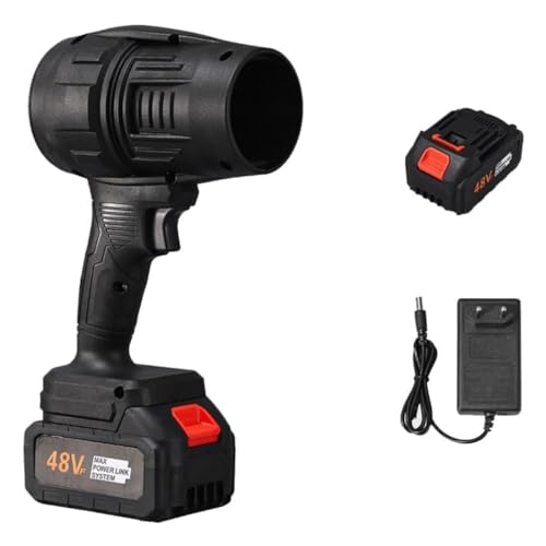 TECH LOGO ELECTRONICS Electric Portable Air Jet Blower,Turbo Jet Blower Cordless 48V,Handheld High Powerful Blow Brushless Motor for Extra runtime,for Car,Home Cleaning Corner, Road Cleaning (Multicolour) - Image 1