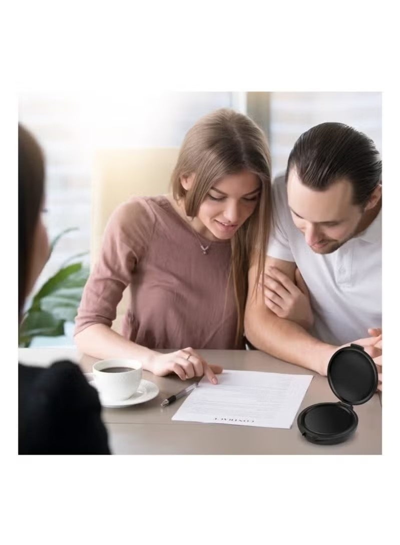 Fingerprint Ink Pads, Thumbprint Ink Pad for Notary Supplies Identification Security Id Fingerprint Cards Fingerprint Black and Red, Without Fading for Office Workers and Business Owners(2 Pack) - Image 4