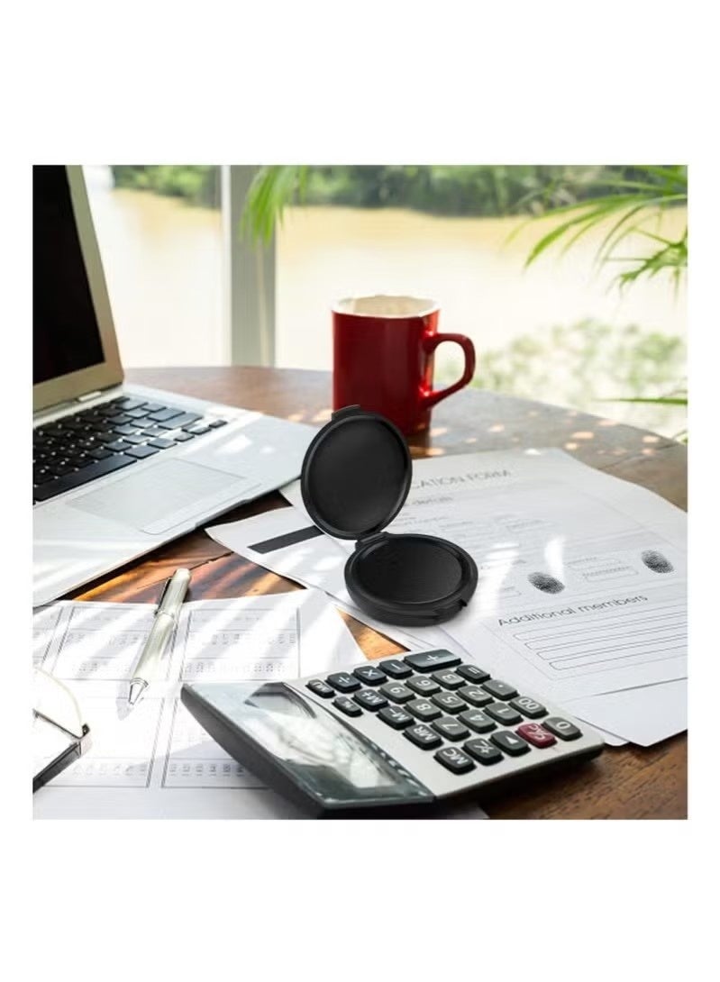 Fingerprint Ink Pads, Thumbprint Ink Pad for Notary Supplies Identification Security Id Fingerprint Cards Fingerprint Black and Red, Without Fading for Office Workers and Business Owners(2 Pack) - Image 5