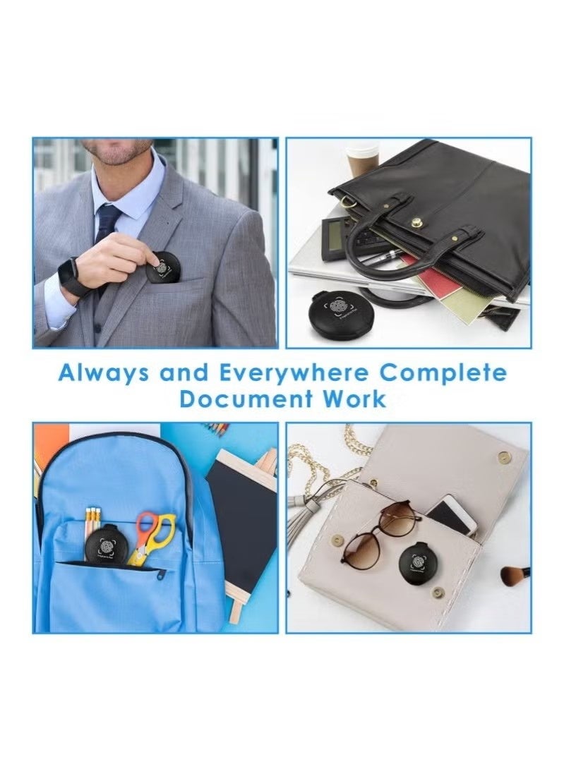 Fingerprint Ink Pads, Thumbprint Ink Pad for Notary Supplies Identification Security Id Fingerprint Cards Fingerprint Black and Red, Without Fading for Office Workers and Business Owners(2 Pack) - Image 2