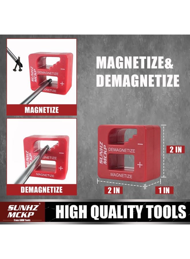SUNHZ MCKP 124-Piece Magnetic Screwdriver set, Includes Slotted, Phillips, Pozidriv, Hex, Torx and Precision Screwdriver, ratcheting screwdriver and nut drivers With Storage rack - Image 4