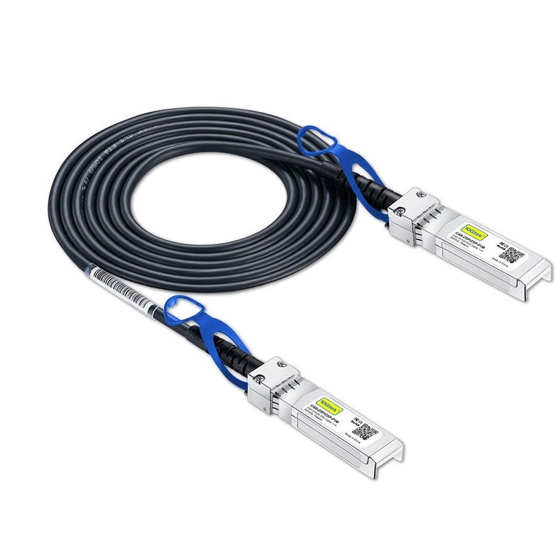 10Gtek 25G SFP28 SFP+ DAC Cable - 25GBASE-CR SFP28 to SFP28 Passive Direct Attach Copper Twinax Cable for Dell 470-ACFB, 2-Meter(6.6ft) - Image 1