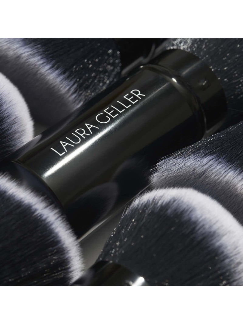 Excefore For LAURA GELLER Retractable Makeup Brush with Lid, Retractable Black Kabuki Brush, Suitable for Liquid, Cream and Powder Face Makeup  - Image 5