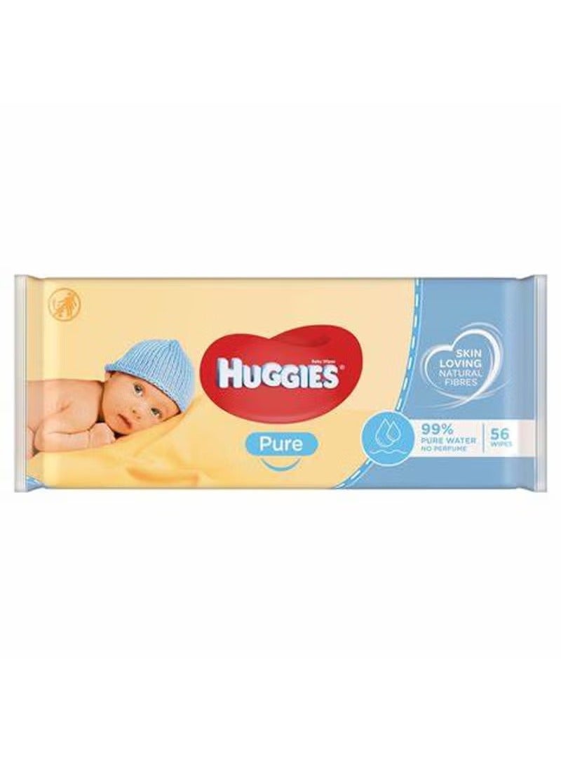 Huggies Baby Wipes Pure 56 Wipes