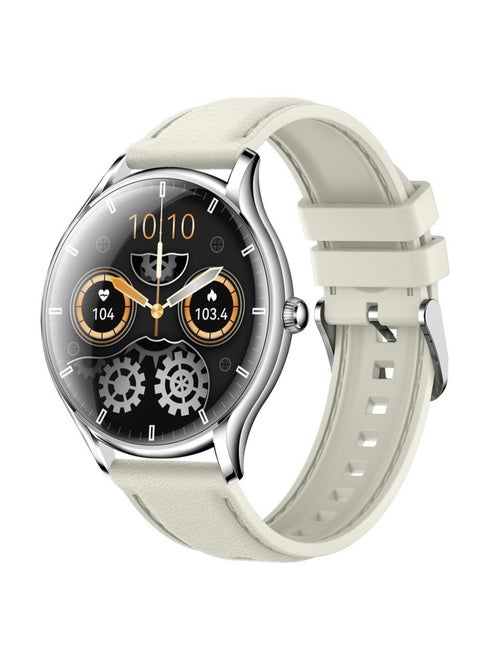 Smart Watch, Fitness Tracker, 100+ Sports Modes, Heart Rate and Sleep Monitoring, Multi-Function Sports Bluetooth Call Smart Watch Compatible with iOS and Android (Silver)