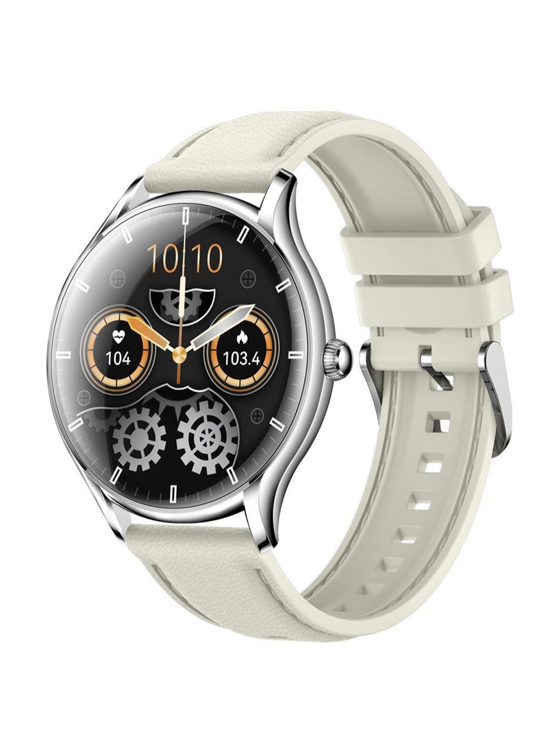 Generic - Smart Watch, Fitness Tracker, 100+ Sports Modes, Heart Rate and Sleep Monitoring, Multi-Function Sports Bluetooth Call Smart Watch Compatible with iOS and Android (Silver) - Image 1