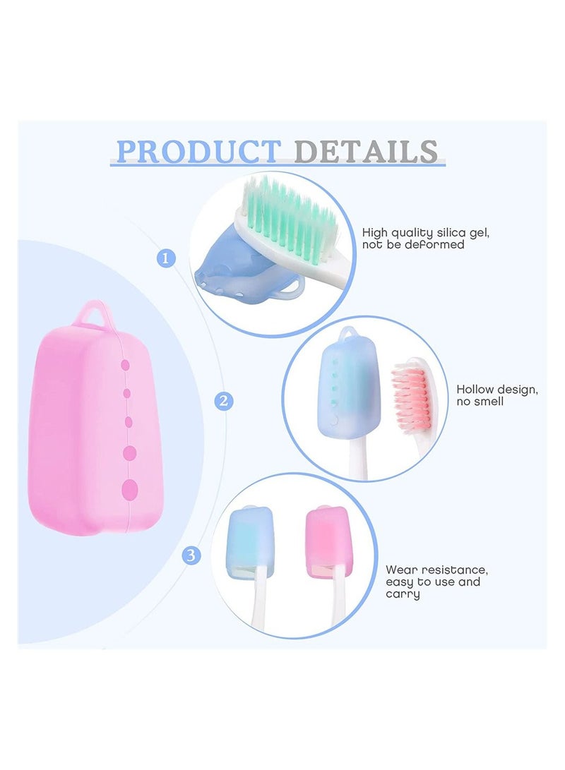 5 Pack Travel Toothbrush Protector Portable Toothbrush Head Cover Color Toothbrush Cover Toothbrush Travel Container Silicone Toothbrush Cover Toothbrush - Image 5