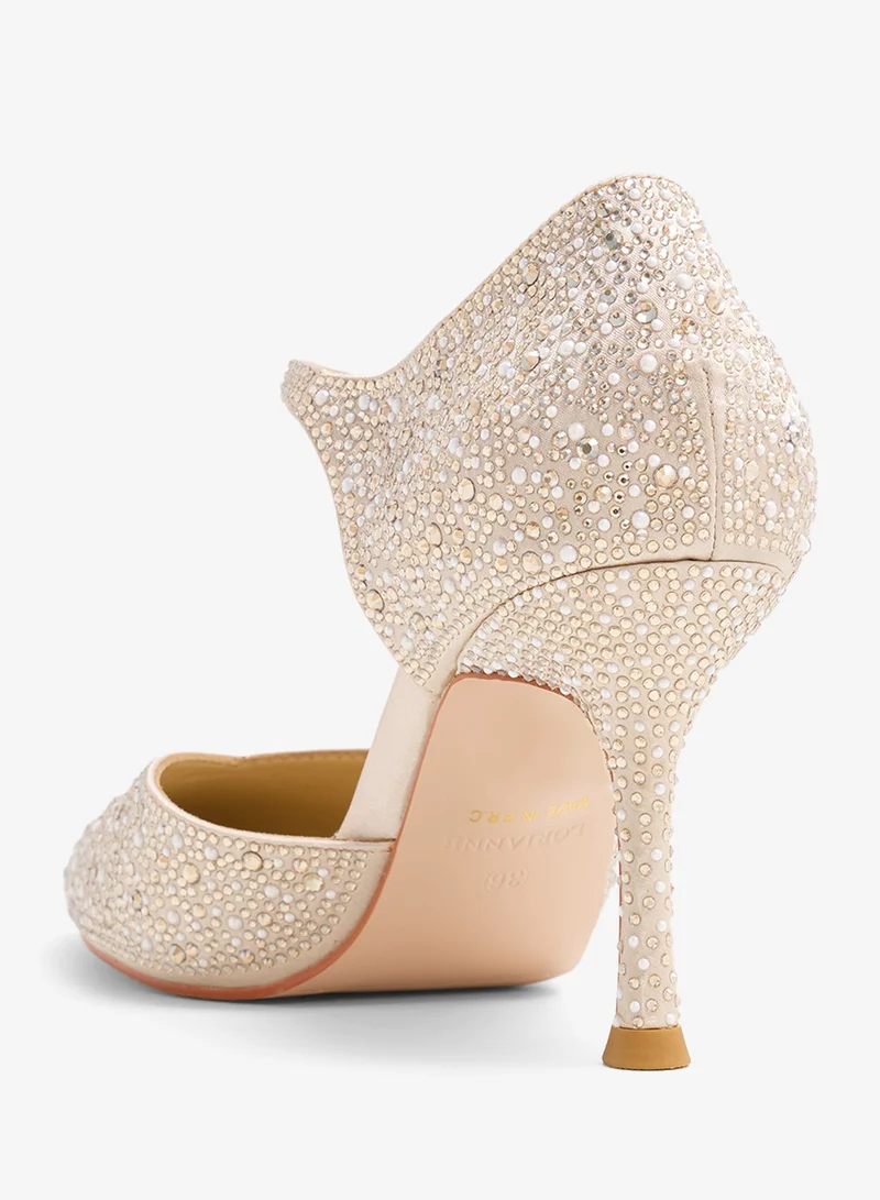 لوريان Liyana - Crystal  pumps Ankle Strap