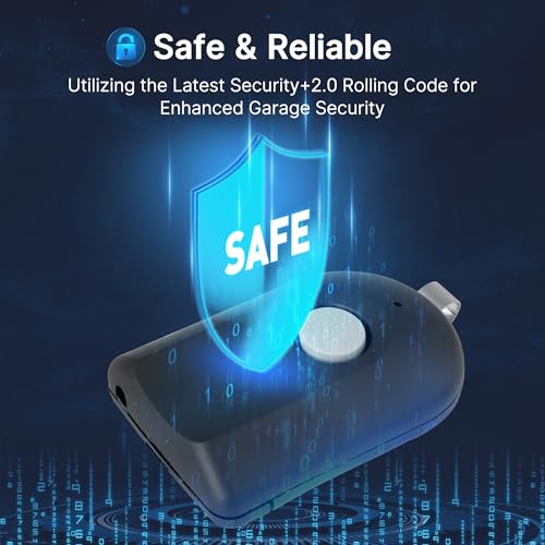 CreaCity 2 Replacement for Genie & Overhead Door Garage Door Opener Remote, Intellicode Remote, Compatible with ACSCTG Type 1, GIT-1 390MHZ 1-Button - Image 5
