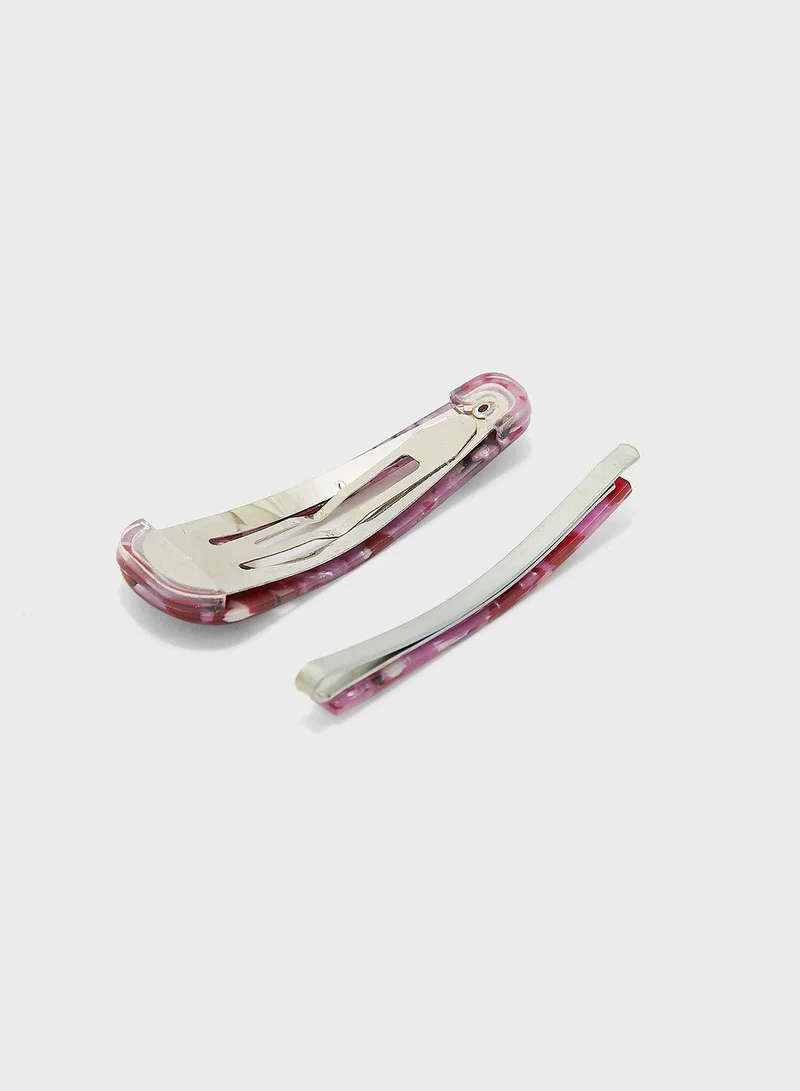 Claires Kids 2 Pack Resin Hair Clips