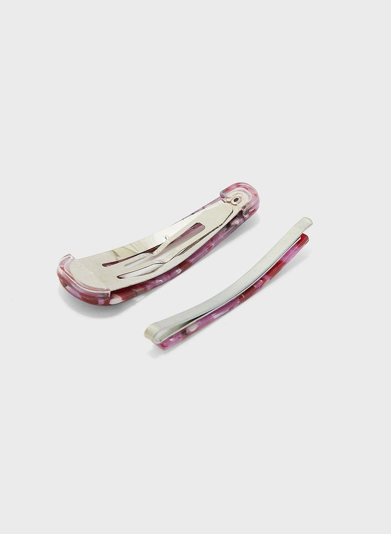 Claires Kids 2 Pack Resin Hair Clips - Image 3