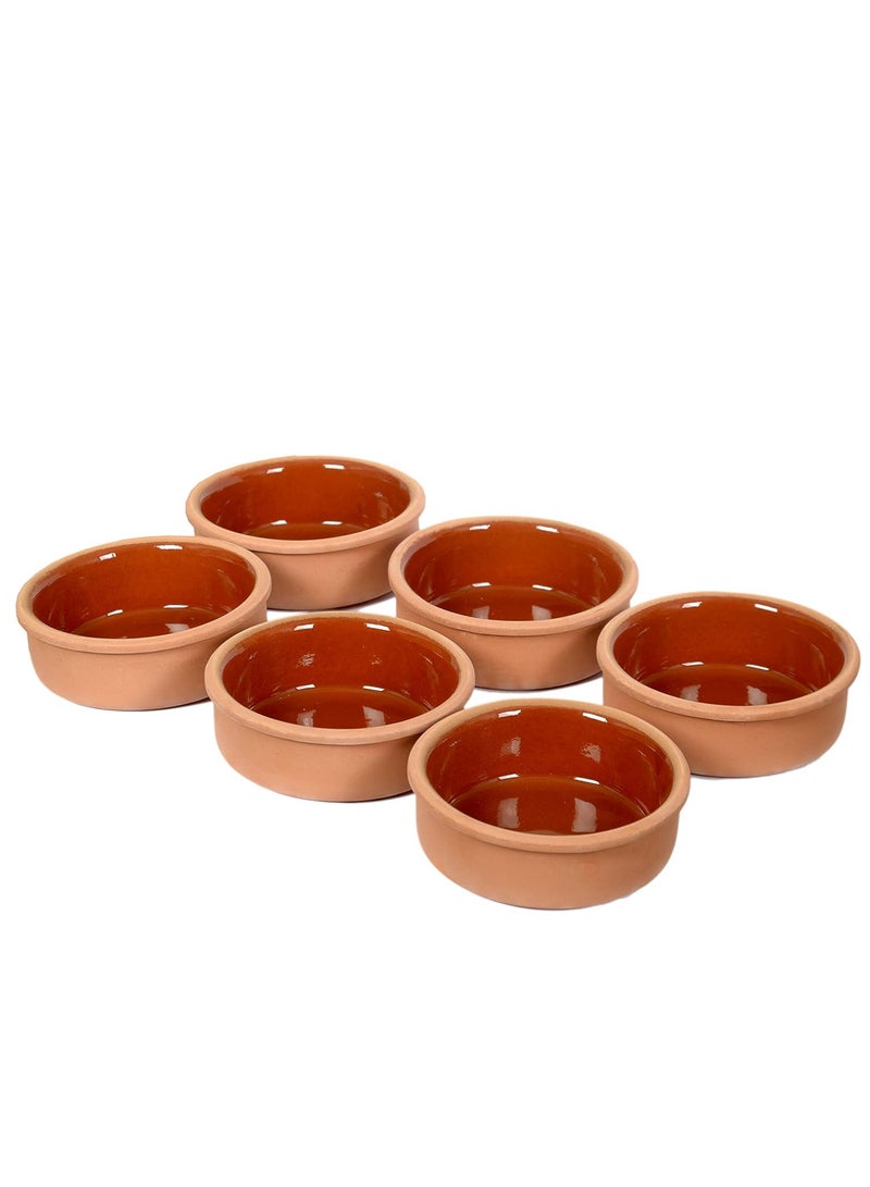 6 Pcs Clay pot for cooking - Handmade round oven tagine  - Image 1